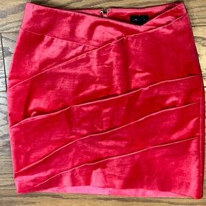 Pink velvet Mini Skirt XS